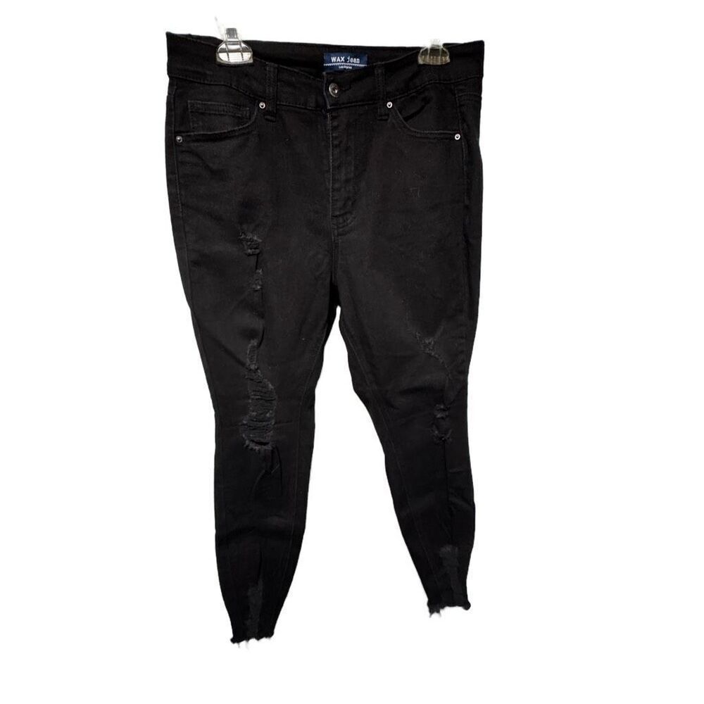 Wax Jeans Skinny Distressed